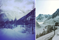Hodně sněhu a hodně lavin v Alpách