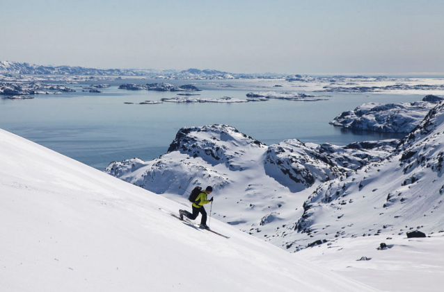 Lyžování v Grónsku: z lodi na fjord  