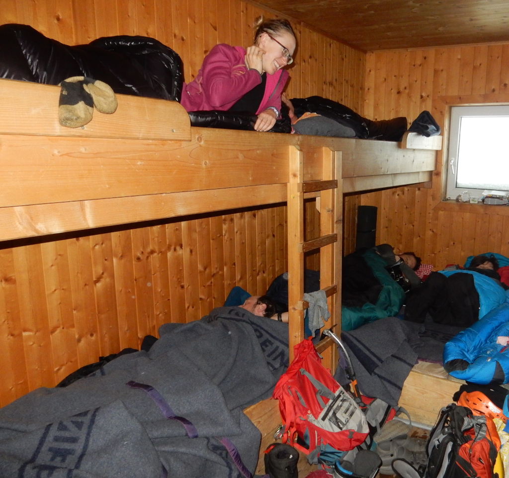 Hochpürglhütte, winterraum.