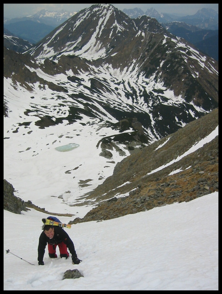 Niedere Tauern, Gamskogel, výstup do sedla.