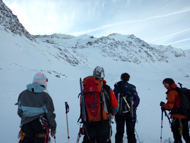 Bliggspitze, klasický jarní skialp v Ötztalských Alpách 