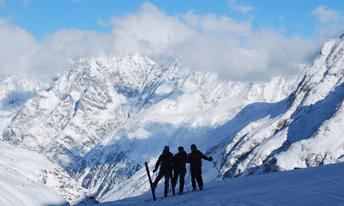 Start of ski season in the Ötztal Alps