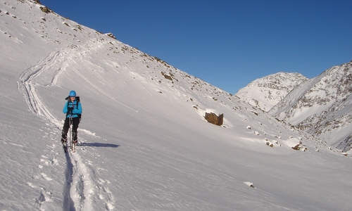 Silvestrovský skialp v Sellrain Silvestrovský skialp v Sellrain