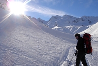 Silvestrovský skialp v Sellrain Silvestrovský skialp v Sellrain