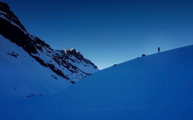 Silvretta Superdurchfahrt, zapadlé údolí Klostertal