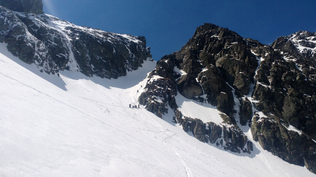 Baranie a Priečné sedlo, jarní skialpinistická klasika v Tatrách