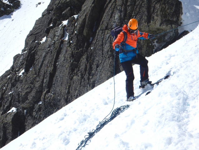 Baranie a Priečné sedlo, jarní skialpinistická klasika v Tatrách