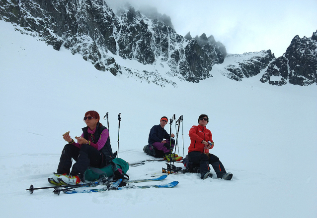 Baranie a Priečné sedlo, jarní skialpinistická klasika v Tatrách