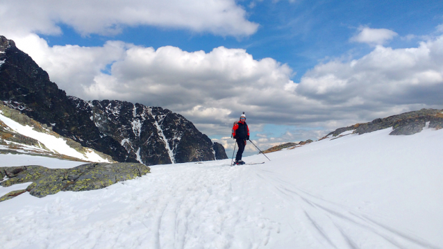 Baranie a Priečné sedlo, jarní skialpinistická klasika v Tatrách