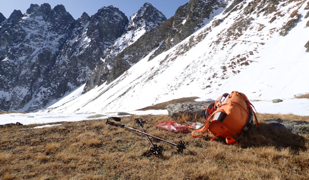 Hincovo pleso v zimě na lyžích