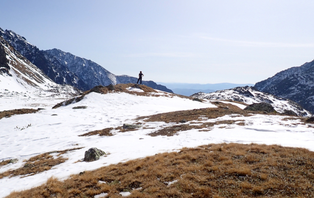 Hincovo pleso v zimě na lyžích