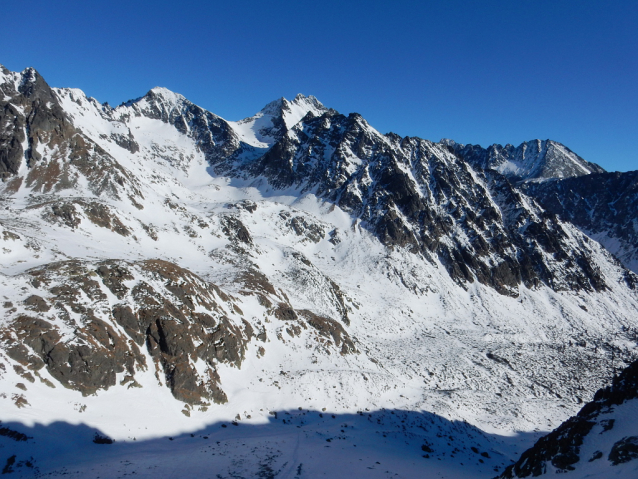 Hincovo pleso v zimě na lyžích