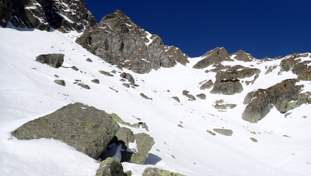 Hincovo pleso v zimě na lyžích