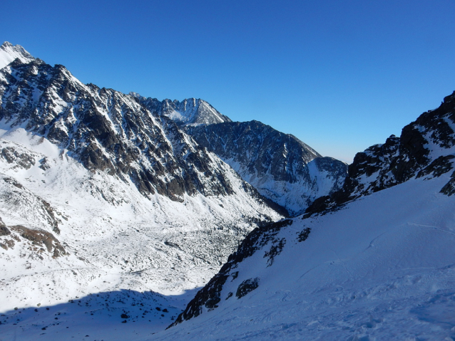 Hincovo pleso v zimě na lyžích