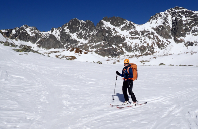 Hincovo pleso v zimě na lyžích