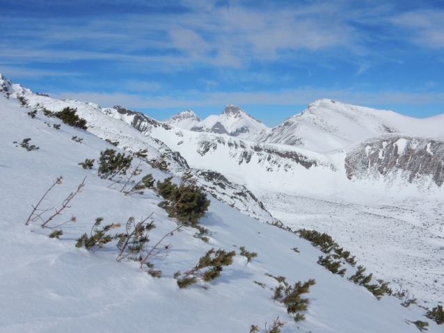 Kopské sedlo odděluje Vysoké Tatry a Belianské Tatry