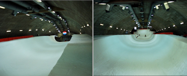 Snowboardový tunel Vuokatti ve Finsku