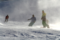 3x s lyžemi a snowboardem na virtuální sníh