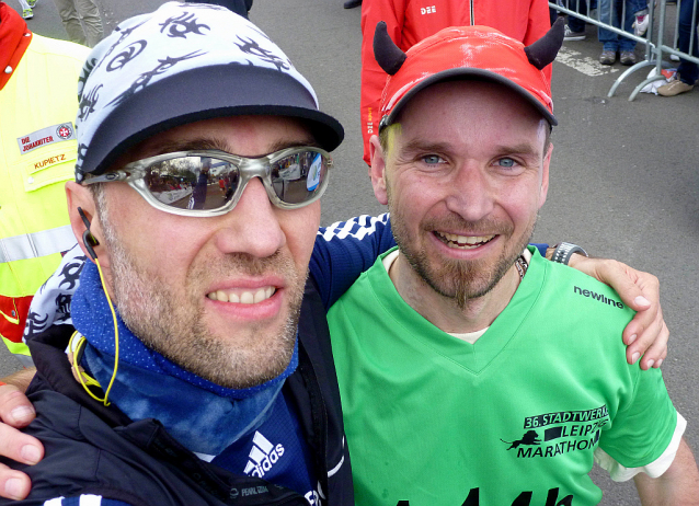 Leipzig Marathon: Návštěva u přátel
