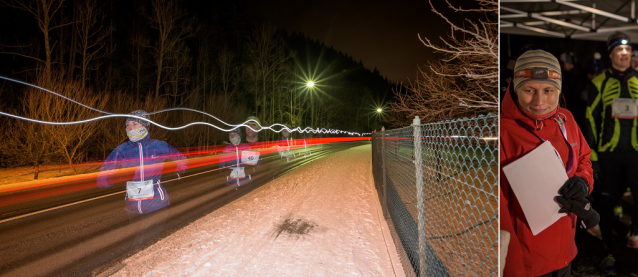 Noční stopa Valachy se běžela na suchu místo na lyžích