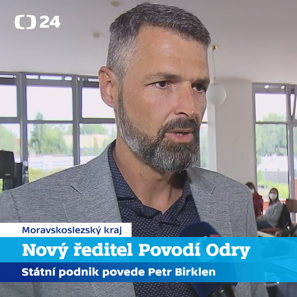 Petr Birklen nastupuje do funkce generálního ředitele Povodí Odry.