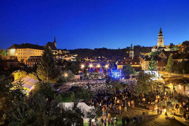 Festivalová zóna 32. ročníku Festivalu Krumlov