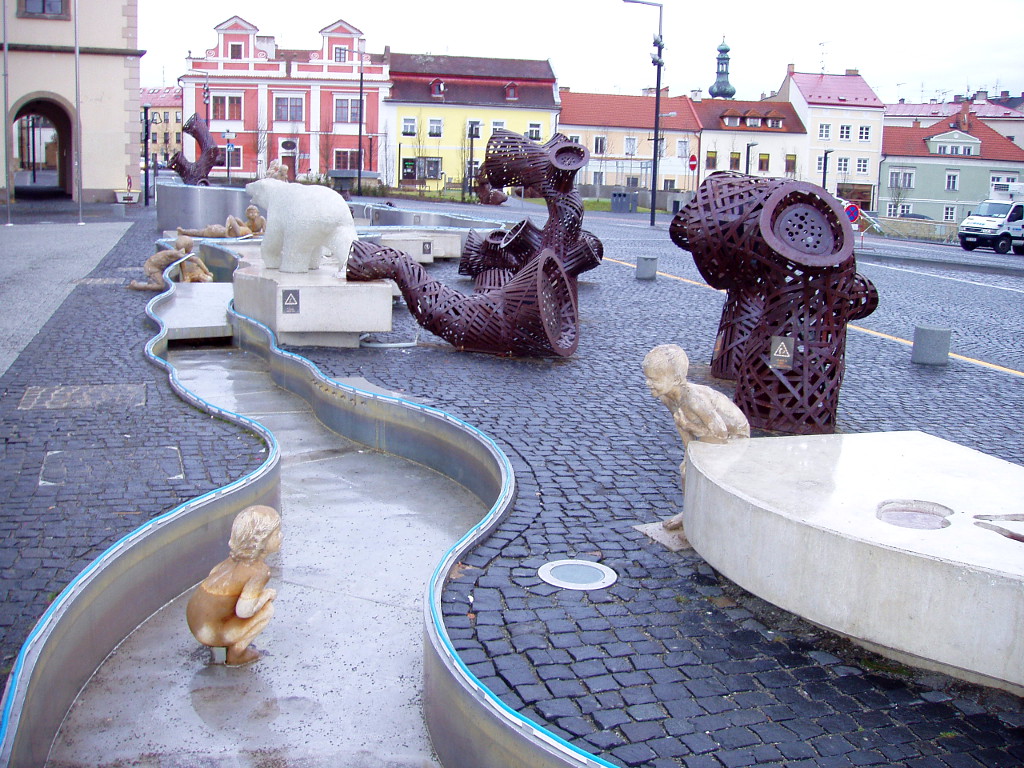 Mladá Boleslav, Staroměstské náměstí. Symbol Jizery.