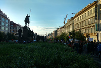 70.000 people are demonstrating against prime minister 70.000 people are demonstrating against prime minister