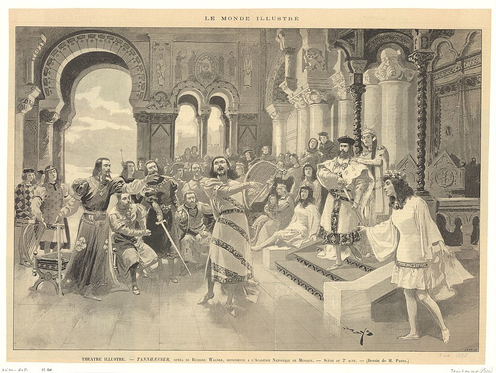 Tannhäuser, premiéra 1895 v Opéra Garnier.