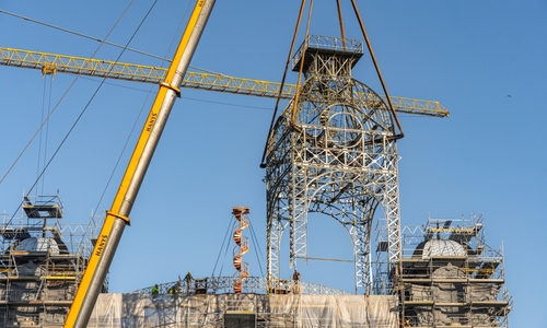 Průmyslový palác na Holešovickém výstavišti obnovil hodinovou věž Průmyslový palác na Holešovickém výstavišti obnovil hodinovou věž