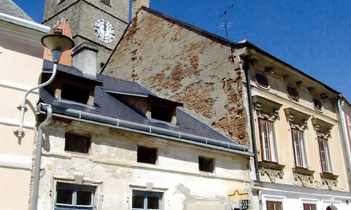 Slavonice z výšky 35 metrů Slavonice z výšky 35 metrů