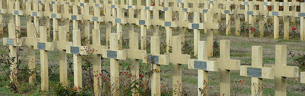 Vojenský hřbitov Cernay, Francie.