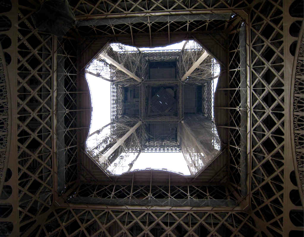 Konstrukce Eiffelovy věže.