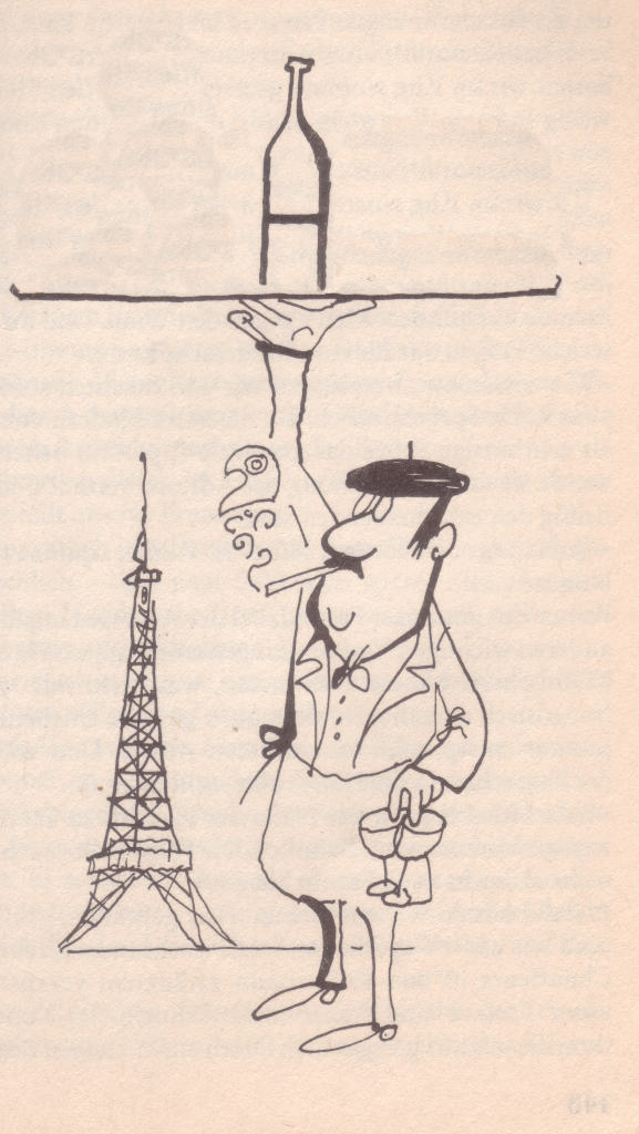 Eiffelova věž, dobová francouzská kresba.