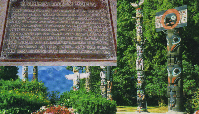 Totemový háj Stanley Park Vancouver