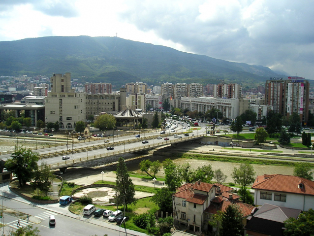 Cyril a Metoděj v makedonském Skopje