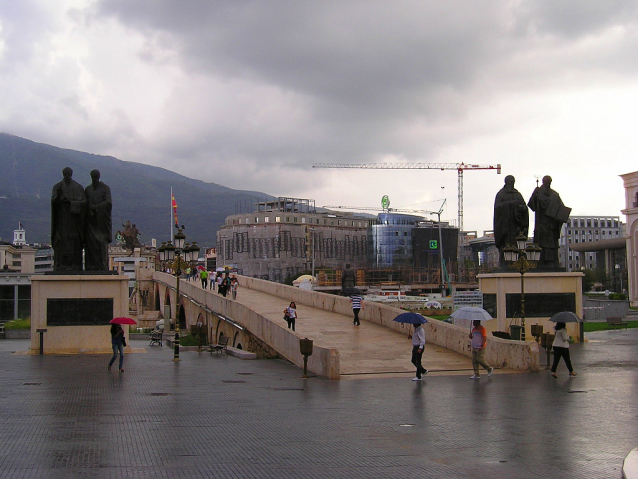 Cyril a Metoděj v makedonském Skopje