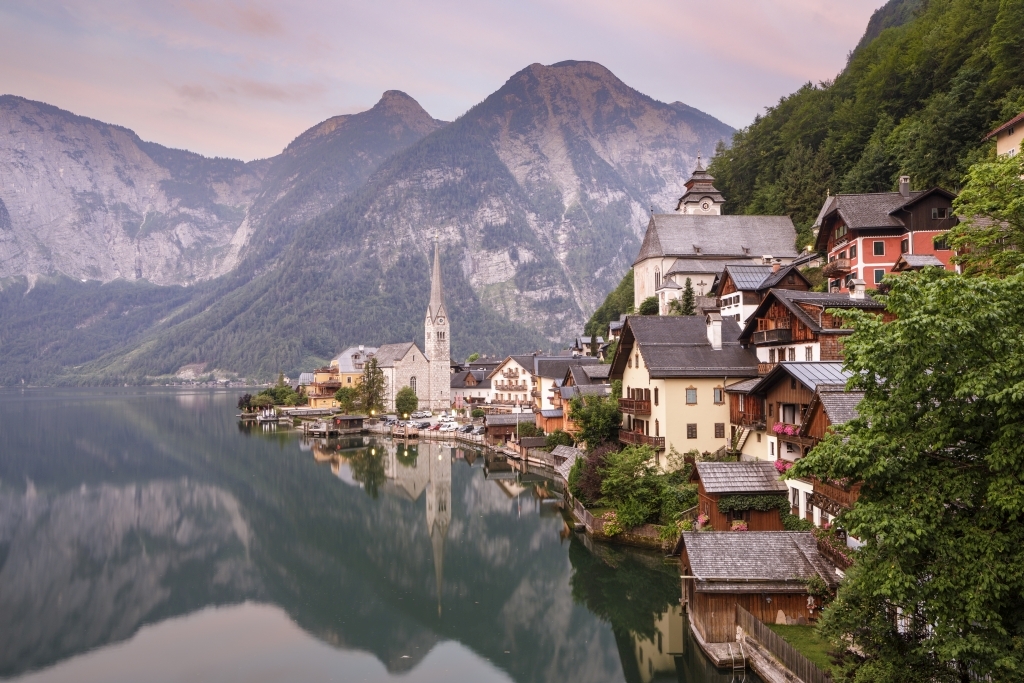 Hallstatt, ranní hodinka. Hallstatt, ranní hodinka.