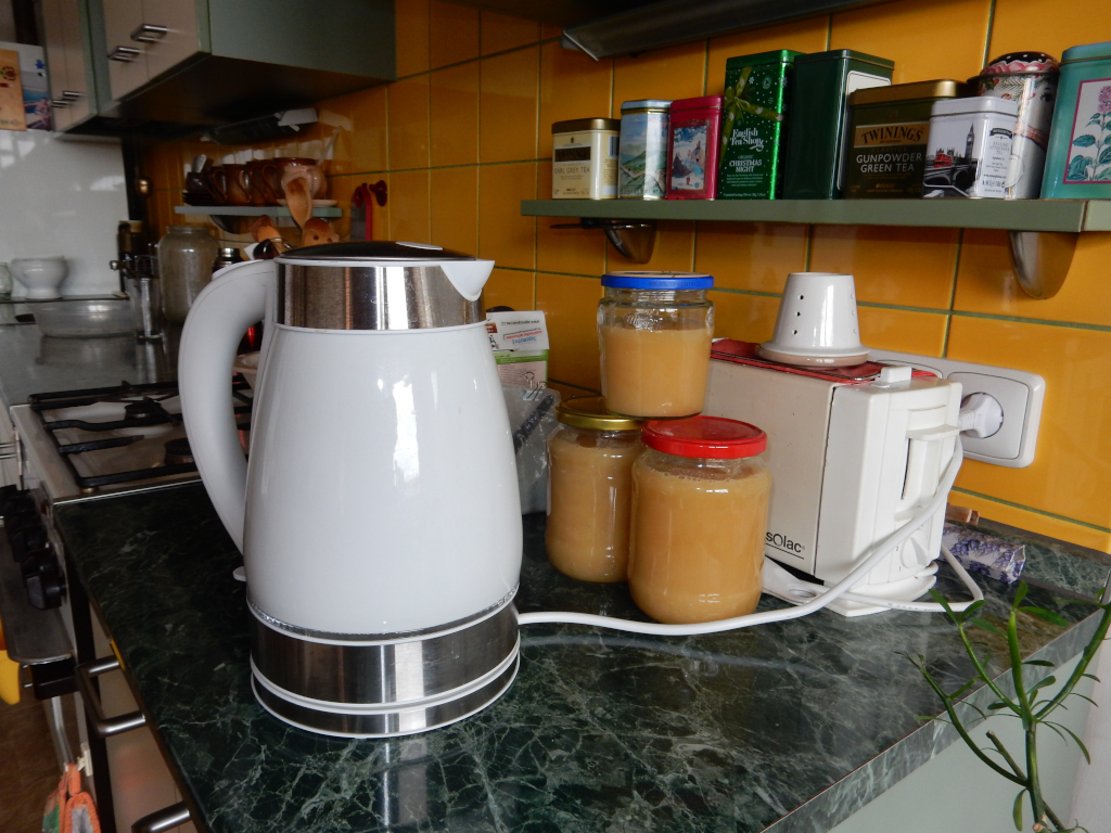 Domácí kvašení zeleniny v kuchyni.