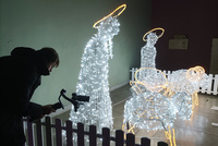 Vánoční trh na Čechově náměstí v Praze Vánoční trh na Čechově náměstí v Praze