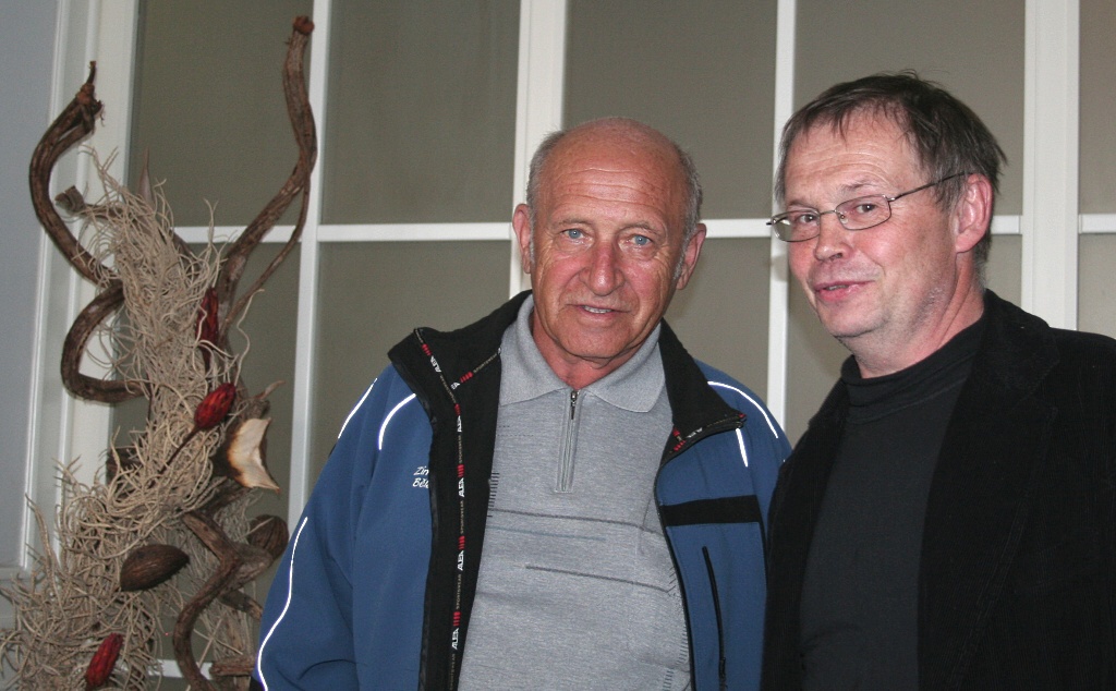 Předseda Klubu českých turistů Jan Stráský (vlevo) a Petr Skála.