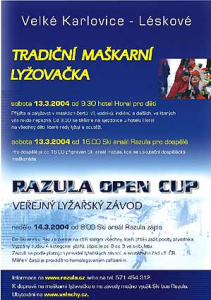 Maškarní lyžovačka a závody pro veřejnost