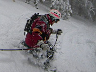 Říjnový telemark na Lysé hoře