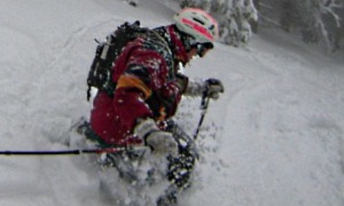 Říjnový telemark na Lysé hoře Říjnový telemark na Lysé hoře