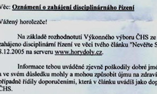 Šéfredaktor vyhrál spor s Českým horolezeckým svazem Šéfredaktor vyhrál spor s Českým horolezeckým svazem