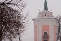 Zasněžená barokní Skalka Zasněžená barokní Skalka