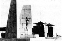 Česká socha vítá v Mauthausenu Česká socha vítá v Mauthausenu