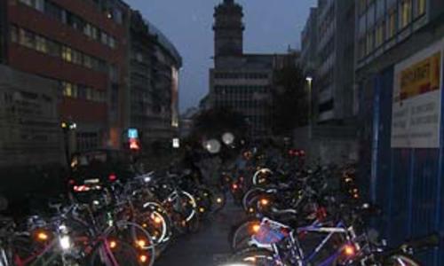 City-biker in Leipzig