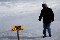 Skotové lyžují v nejhorším počasí
