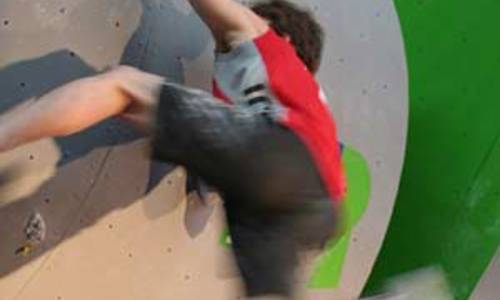 Boulderingové finále je dramatické Boulderingové finále je dramatické